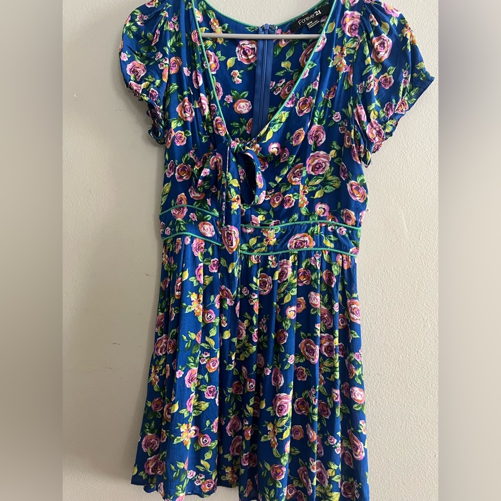Floral Mini Dress blue  - 2011 - Forever 21